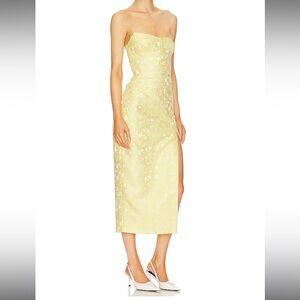 Amanda Uprichard Ivy Dress in Yellow (worn once)